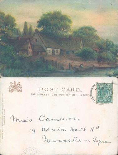 Rural cottage scene tuck - cottage,
