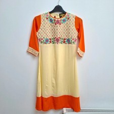 short kurti top yellow indian