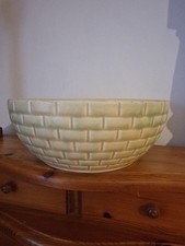 A Vintage Flaxman Wade Heath Pottery Green Fruit or Sweets Bowl England RF#3