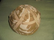 Ex British Army - Mk6 Desert DPM cloth Combat Helmet cover, Size Outsize. New.