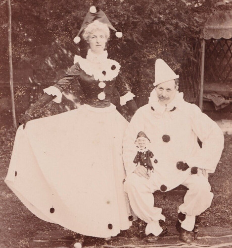 Cabinet card photo man woman - photo,
