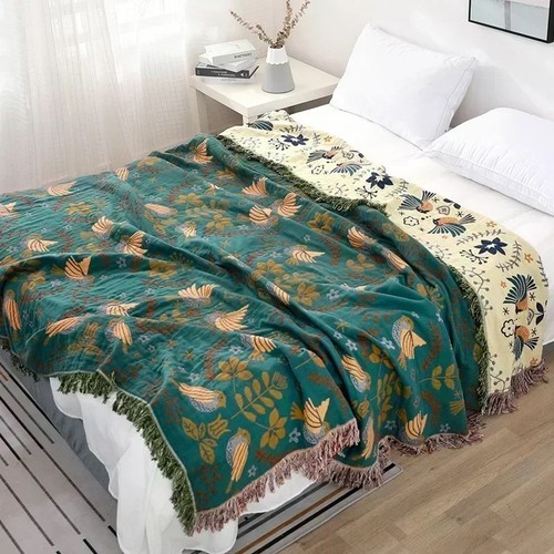 Japanese style cotton throw - japanese,