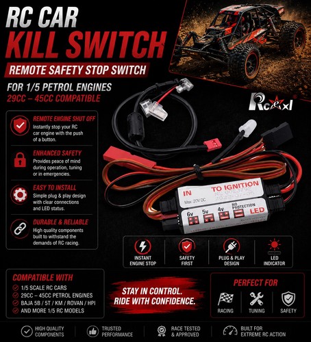 Kill switch for car - rc, 1/5