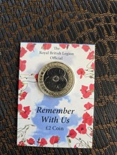 Royal British Legion 2019  Remembrance Poppy two Pound Coin Change Checker. 