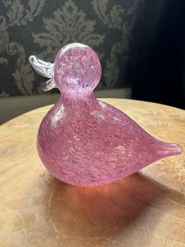 Heron glass duck pink made - duck,
