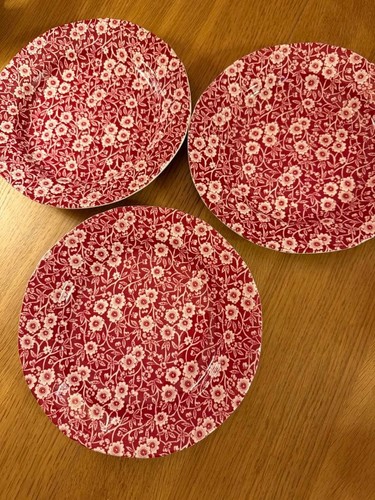 Burleigh calico red plate - burleigh,