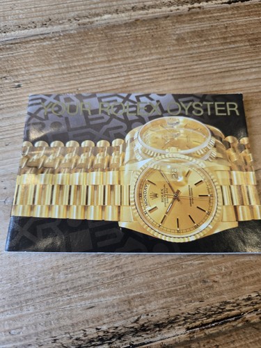 Your rolex oyster booklet - booklet,