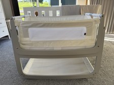 Snüz Pod 4 Comfort AirBedside Crib Haze Grey