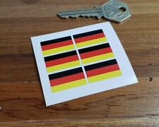 German Germany Deutsche Flag Small Car Bike External Stickers. Set of 6. 25mm