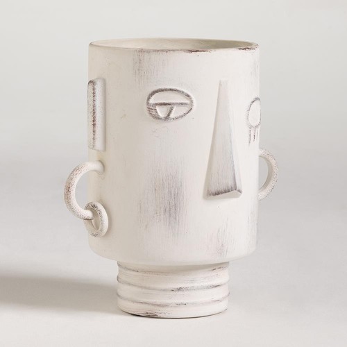 Ashanti vase white stone - ashanti,