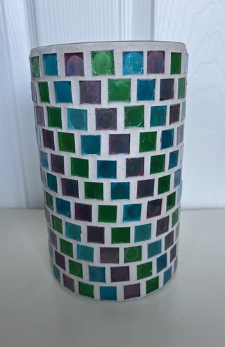 Cylindrical mosaic glass - cylindrical,