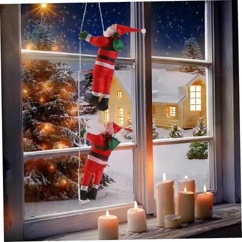 Hanging santa climbing - x,