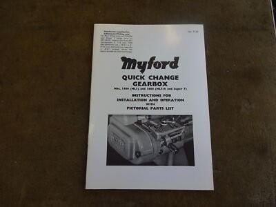 Myford lathe quick change - lathe,