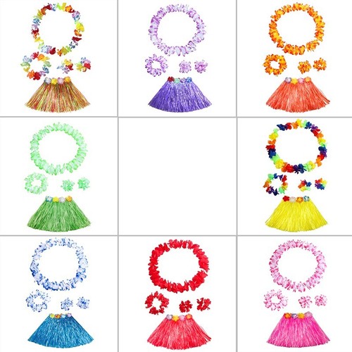 Kids flower hula skirt - ,