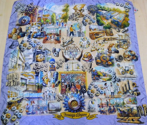 Foulard 100 pure silk vintage - silk,