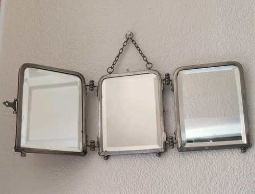 Vintage mirror triple - vintage, mirror,