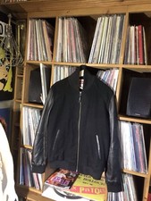 Men’s Levi’s Bomber Jacket Wool/ Real Leather VGC Sample Black Medium 