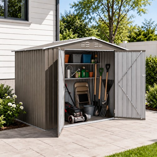 Outdoor metal storage - 8'x6',