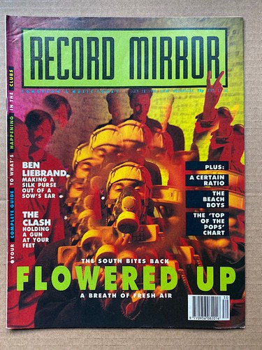 Flowered record mirror - flowered,
