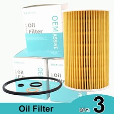 3x For BMW 3 5 E36 E46 E34 Z3 M43 M44 11421716192 Engine Oil Filter 11421743398