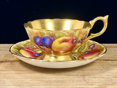 Aynsley orchard fruit gold - fruit, tea