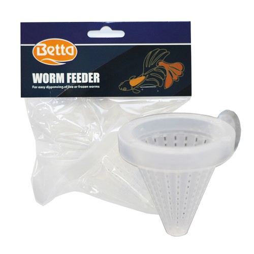 Betta worm feeder cone - betta,