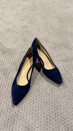 Talbots navy suede kitten - talbots,