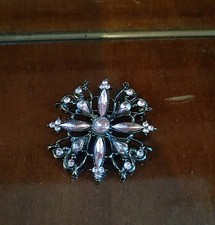 Pink Starburst Pin Brooch
