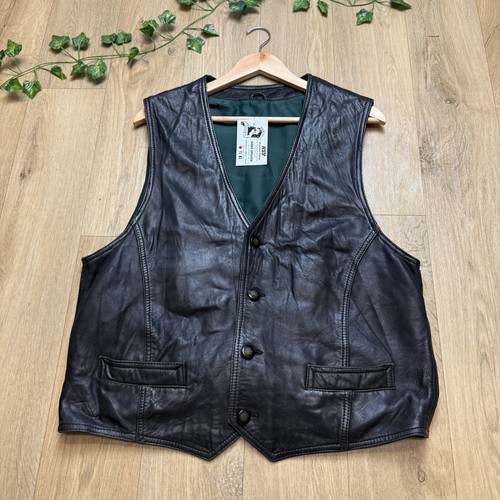 Vintage men black - black, leather