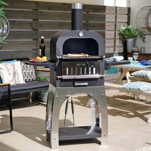Hacienda pizza oven steel - la,