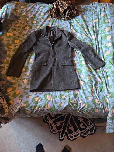 Grey wool coat - , jacket
