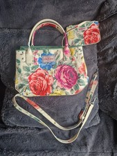 Cath Kidston Flroal PVC Coating Handbag Tote and shoulder bag with purse