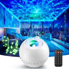 LED Galaxy Projector Lamp 8 in 1 Bluetooth Remote Star Space Starry Night Light