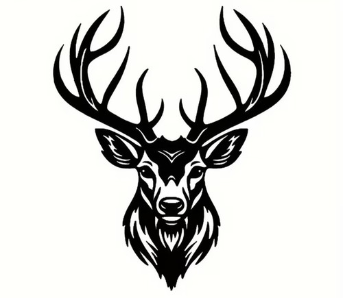 Deer stag head - deer,