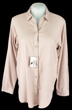 ABERCROMBIE & FITCH Womans Pink L/S EVENING SHIRT Boyfriend Flannel - M -RRP £59