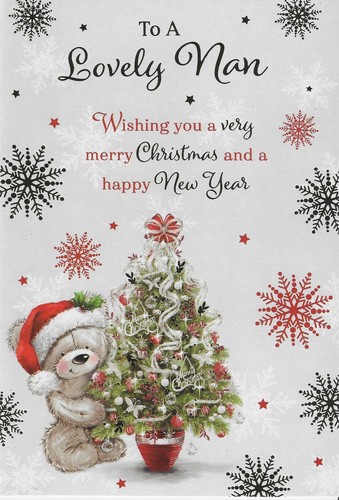 Lovely nan christmas card - nan,