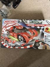 MECCANO Turbo Radio Controlled Pair Of Cars Set Build Gift 260 Pieces Vintage