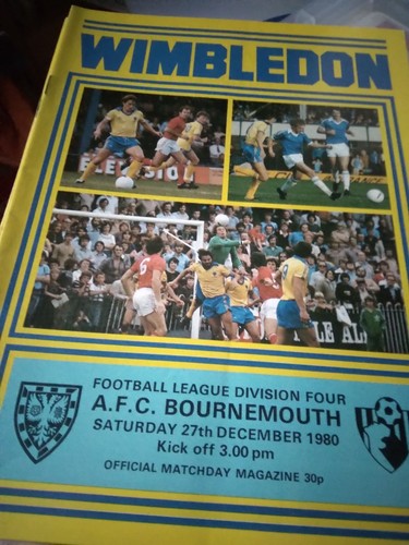 Wimbledon afc bournmouth - wimbledon, v