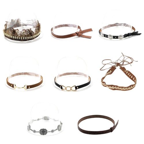 Leather hat bands western - hat,