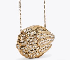 KURT GEIGER Womens Crystal Eagle Crossbody or Clutch Bag