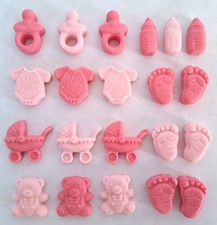 Edible Pink Baby Girl Toppers