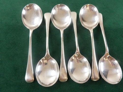 Vintage soup spoons old - soup,
