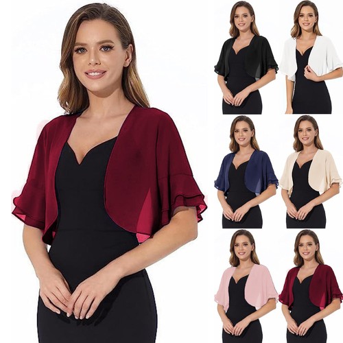 Women cropped chiffon open - cropped,