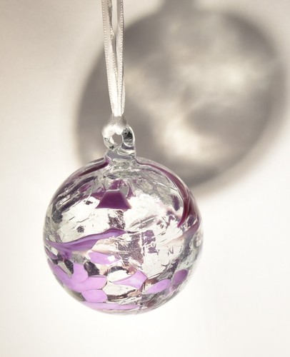 Stunning hand blown purple - hand-blown, &