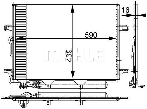 Mahle 318 000p condenser - ac,