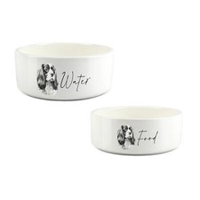 Cavalier Spaniel Pet Bowl Set