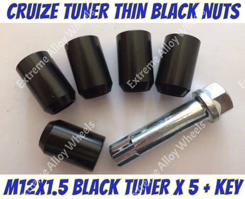 Alloy wheel nuts blk - nuts,