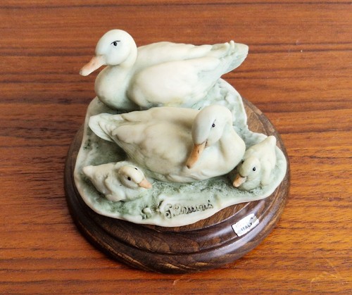 Vintage capodimonte italy duck - capodimonte,