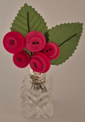 Handmade button bouquet - bouquet, in