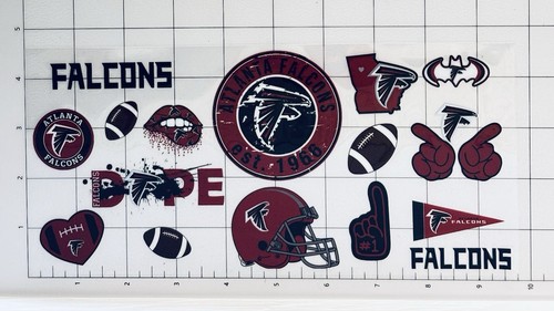 Falcons dtf transfer - uv,